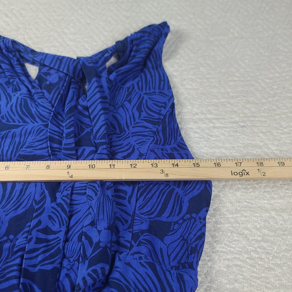 Lilly Pulitzer Orla Maxi Dress Aegean Navy Calypso Coast XL Resort wear Vacay - Picture 6 of 11